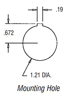 Mounting Hole Dimensional Drawing